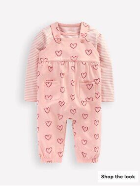 Mini Boden Jersey Overalls Set NWOT